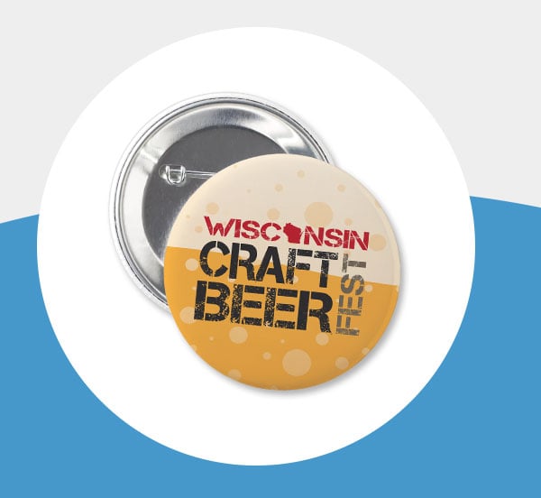 Custom Round Event Button - Shop Now